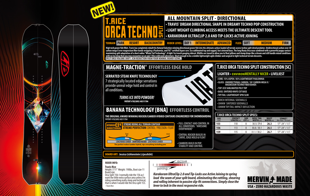 T.RICE ORCA TECHNO SPLIT | LIBTECH SNOWBOARDS 24/25