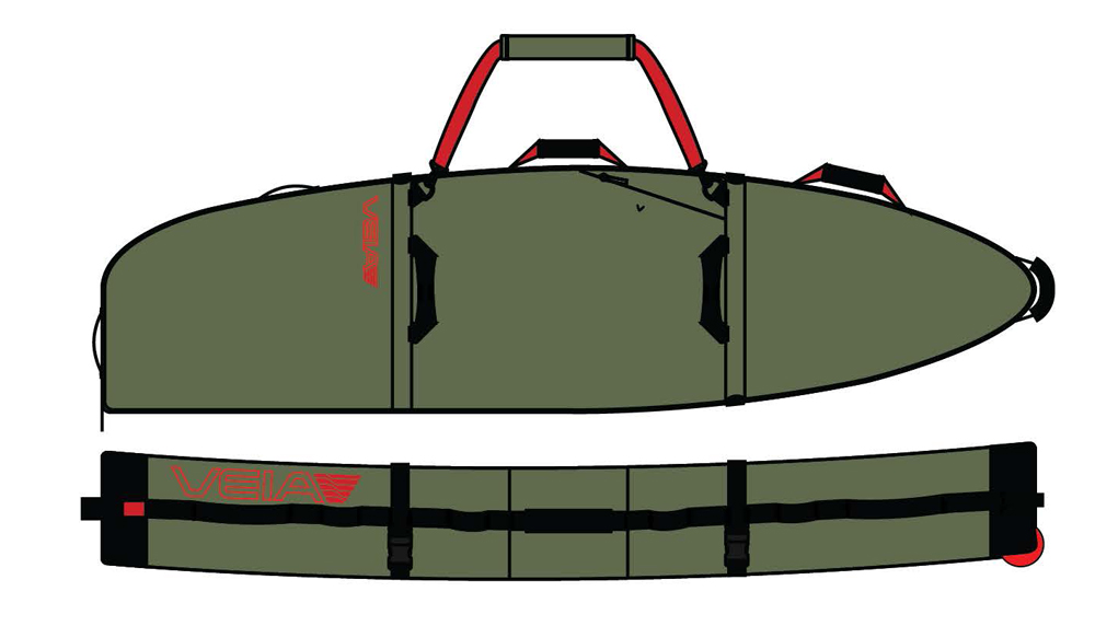 JJF WHEELED 4 BOARD BAG